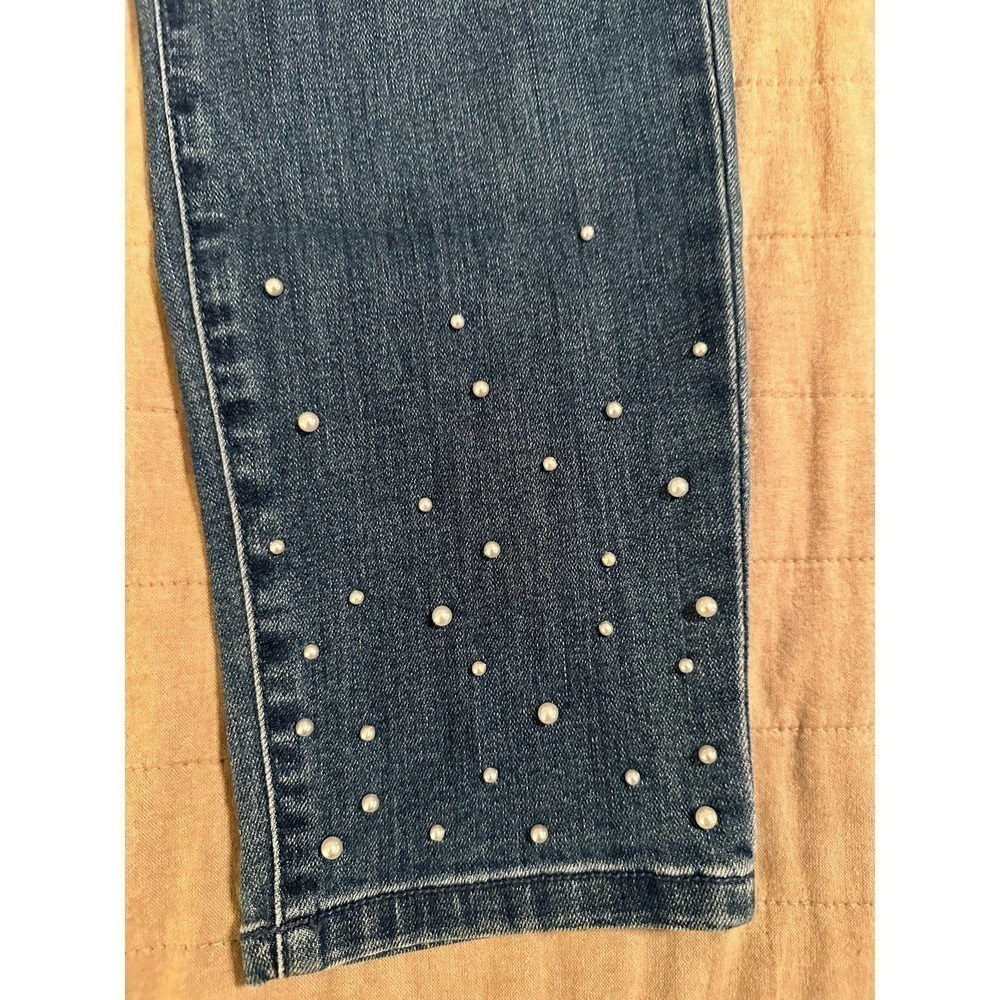 THALIA Sodi Faux Pearl Ankle  Skinny Jeans - Picture 8 of 12
